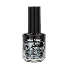 BLACK MARBLE NAIL POLISH