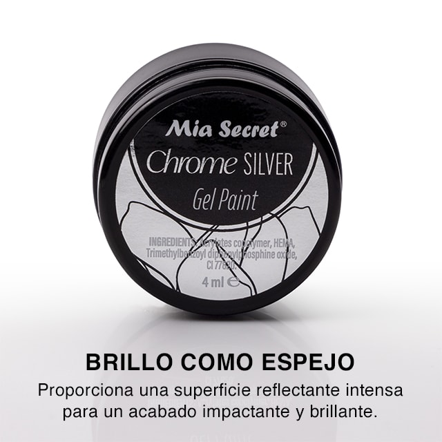 CHROME GEL PAINT SILVER 4 ML6