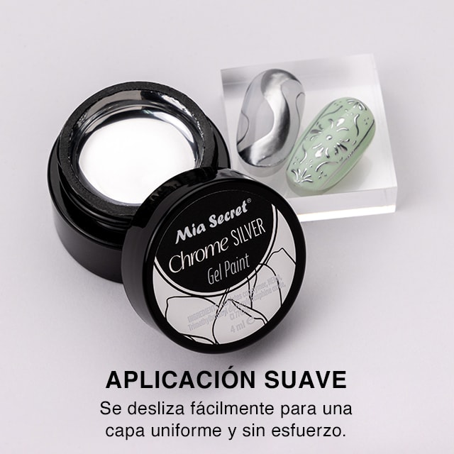 CHROME GEL PAINT SILVER 4 ML2