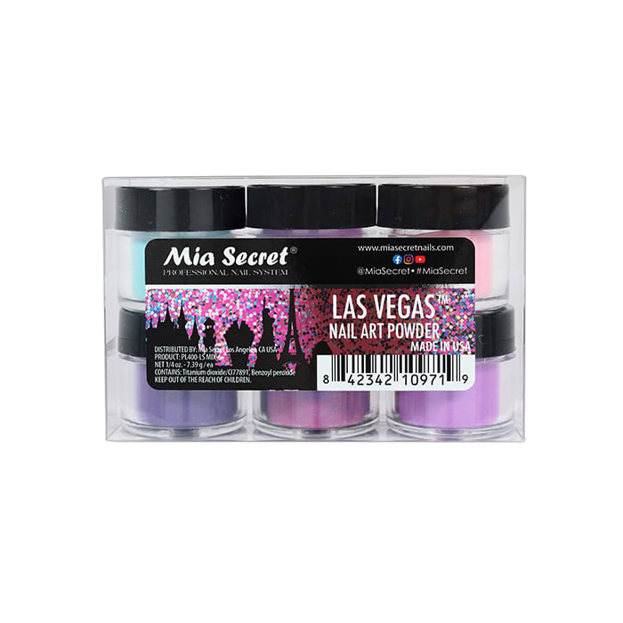 COLECCIÓN LAS VEGAS X6 NAIL ART POWDER2