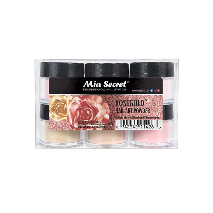 ROSEGOLD NAIL ART POWDER2