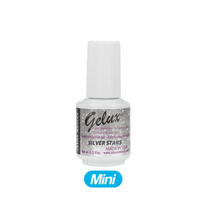 MINI GELUX SILVER STARS 0.25 OZ2