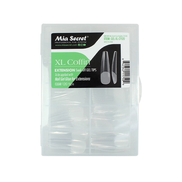 GEL TIPS COFFIN XL1