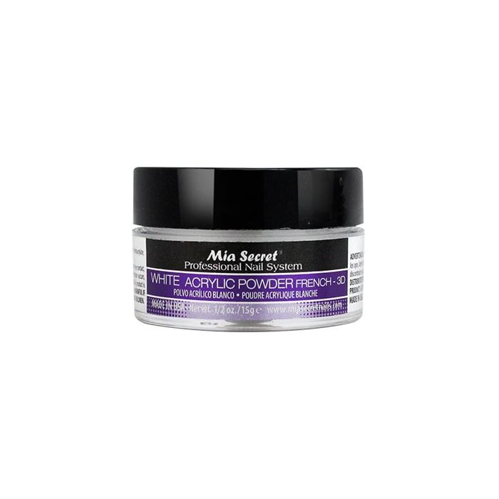 WHITE ACRYLIC POWDER 1/2 OZ1