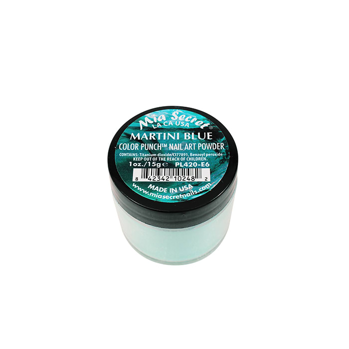 MARTINI BLUE COLOR PUNCH NAIL ART POWDER 1 OZ1