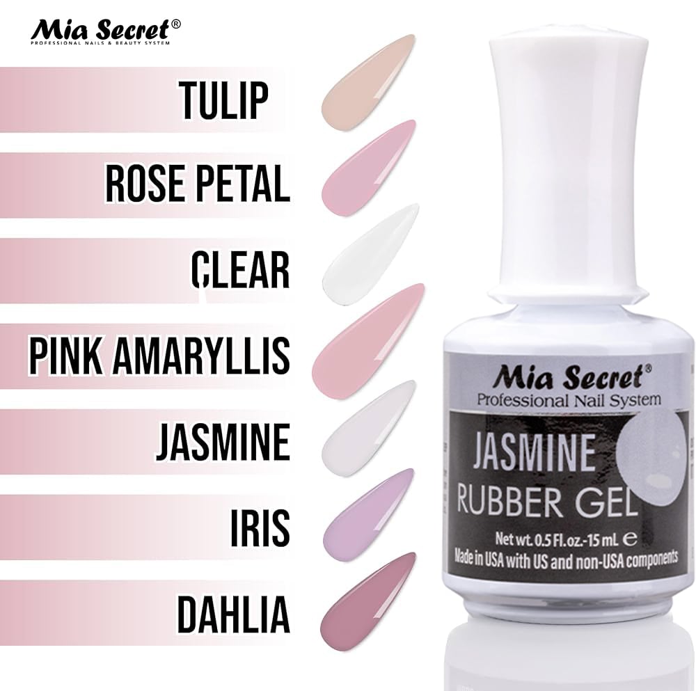 RUBBER TOP GEL FOR NAILS 0.5 OZ - JASMINE1