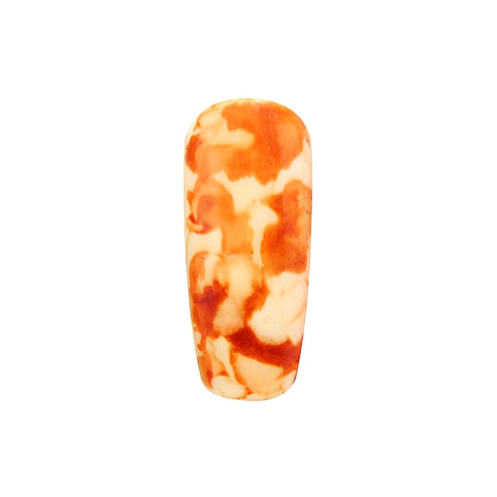 ORANGE MARBLE NAIL POLISH2