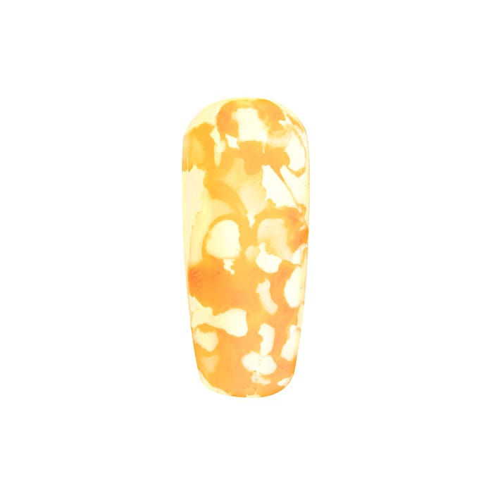 NEON ORANGE MARBLE NAIL POLISH1