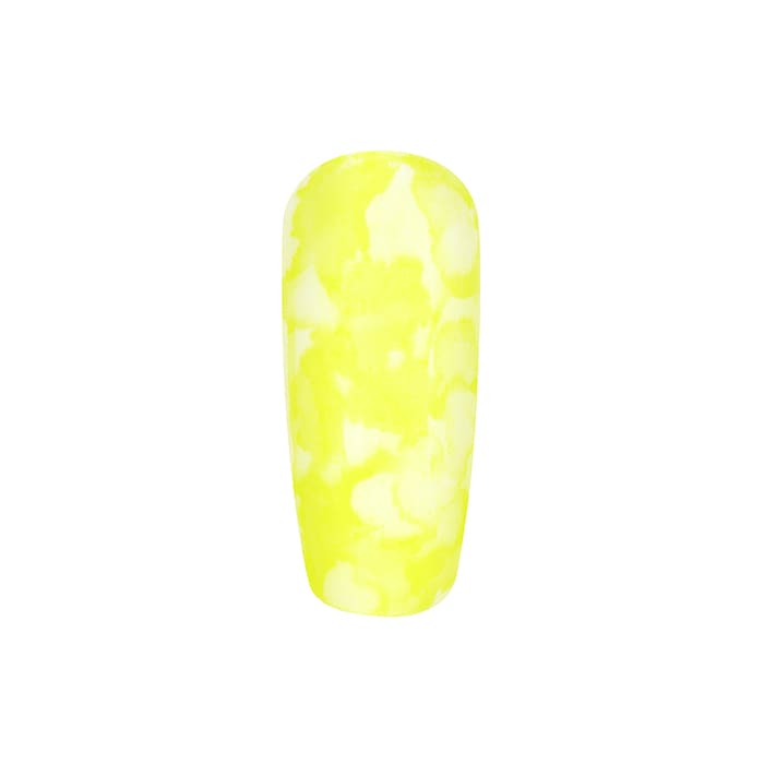 NEON YELLOW MARBLE NAIL POLISH1