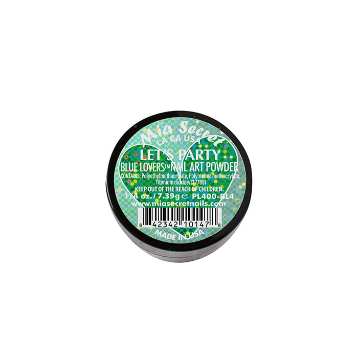 LETS PARTY BLUE LOVERS NAIL ART  1/4 OZ1