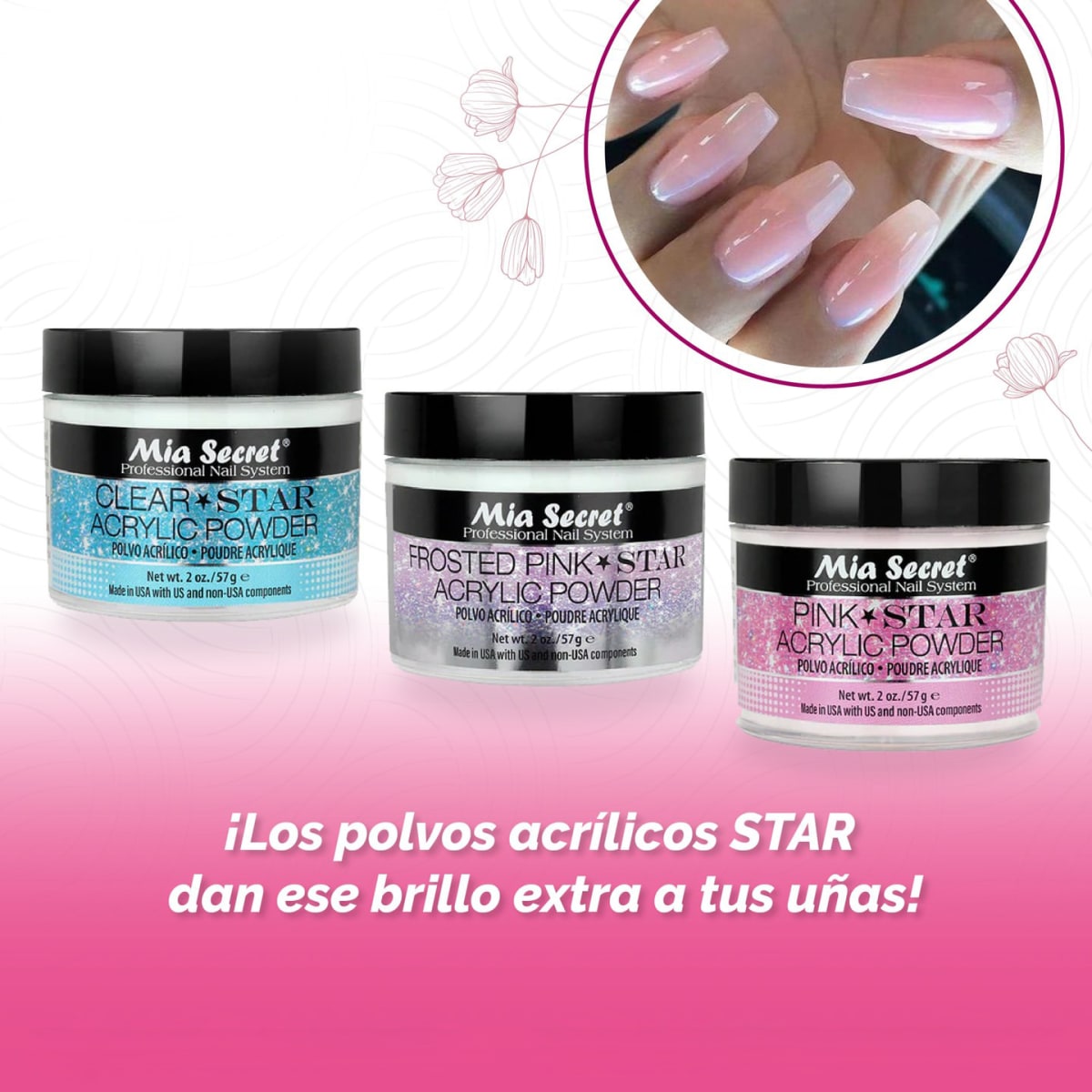 STAR CLEAR ACRYLIC POWDER 2 OZ1