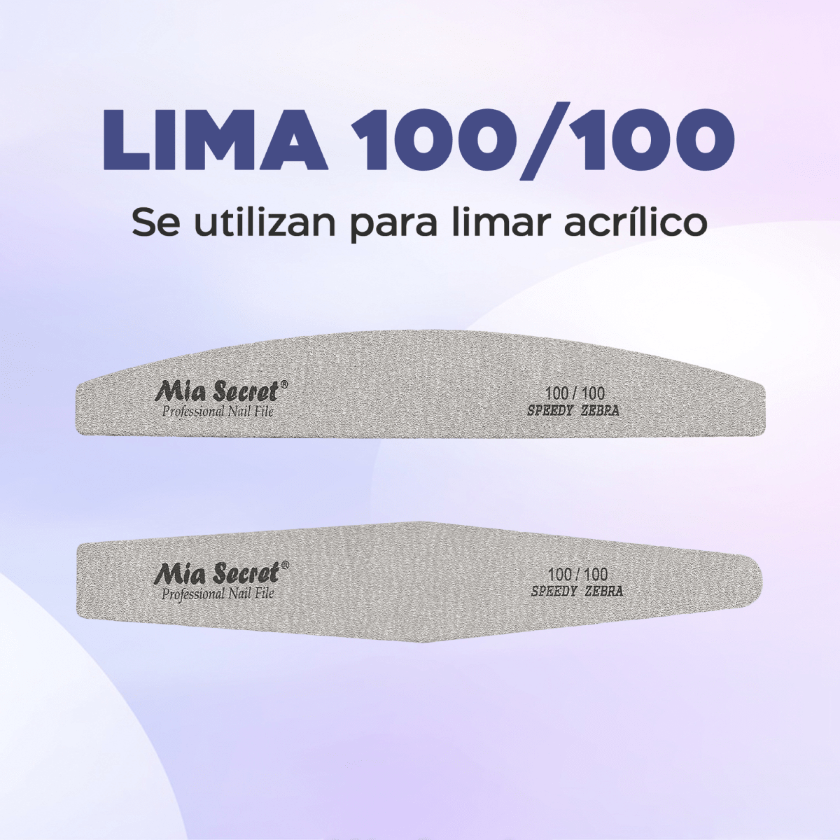 LIMA MEDIA LUNA ZEBRA 100/1001