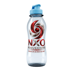 Botella de Agua Transparente – Edición Corporativa NXO Producciones