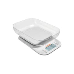 BASE-5T Báscula digital con tazón para cocina, 5kg, Truper