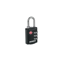 Candado Maletero De Combinación 27mm Tsa Hermex 46291 Negro