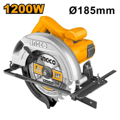 Sierra Circular 1200w 7 1/4 Super Select Ingco Cs18578 Naranja Claro