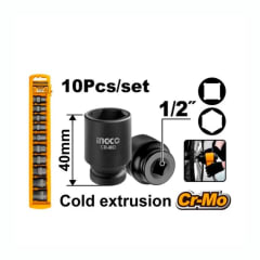HKISSD12101
Juego 10 Dados De Impacto 1/2'' 10 A 24mm