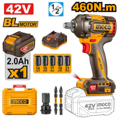 CIWLI42461 LLAVE DE IMPACTO INALAMBRICA 42V 460N.m. +BAT+CARGADO R+ACCESORIOS