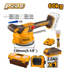 CTVLI20018 Máquina vibradora de baldosas inalámbrica 20V 130MM(5-1/9'') 60KG +BAT+CARGADO R+ACCESORI