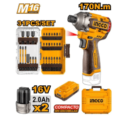 COSLI241083 ATORNILLADOR DE IMPACTO INALAMBRICO + JUEGO DE BROCAS