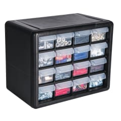 Organizador 10 Con 16 Compartimentos, Truper, 11851 Color Negro