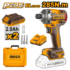 CIRLI2028 ATORNILLADOR DE IMPACTO INALAMBRICO 20V
285N.m.+2BAT+C ARGADOR