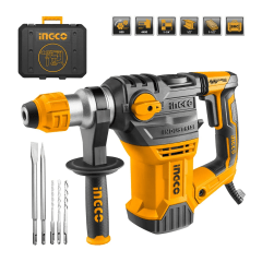 Rotomartillo Electroneumático Ingco Industrial Rh150028 Amarillo Frecuencia De 50hz/60hz Con 1.5kw De Potencia 50 Hz/60 Hz