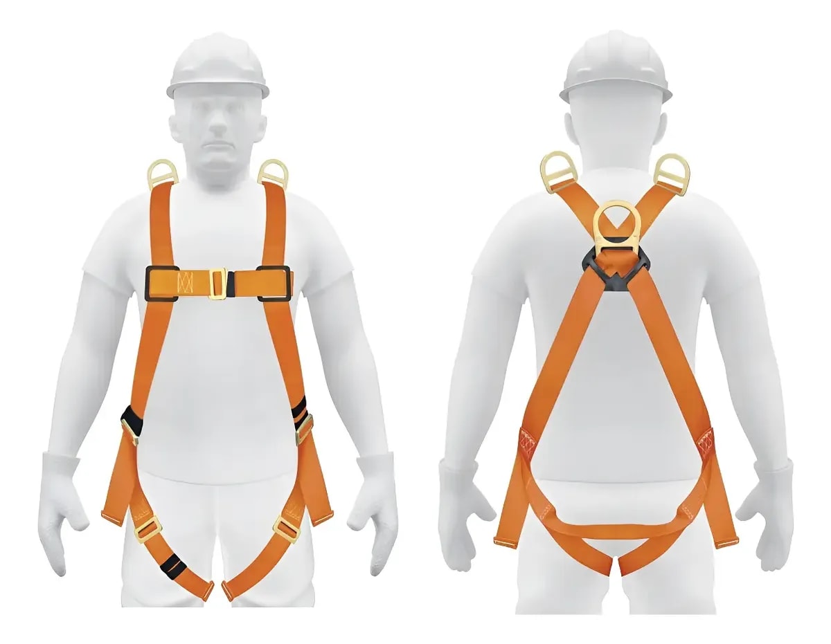 Arnés de cuerpo completo con 3 anillos, ANSI, Truper1