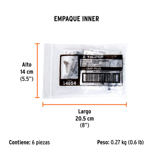 Adaptador para taladros percutores SDS PLUS3
