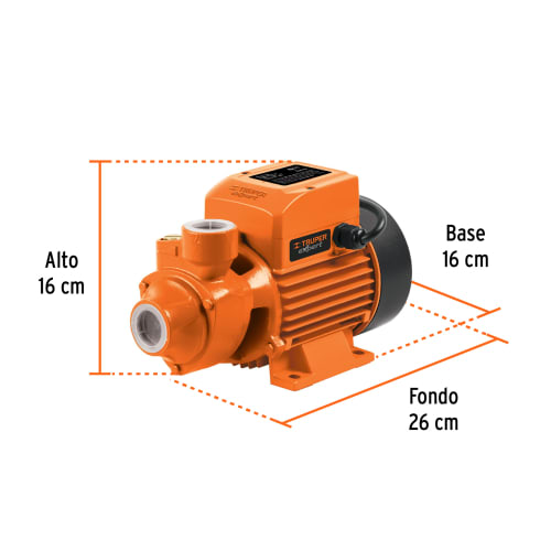 Bomba periférica para agua 1/2 HP, 220 V, Truper4