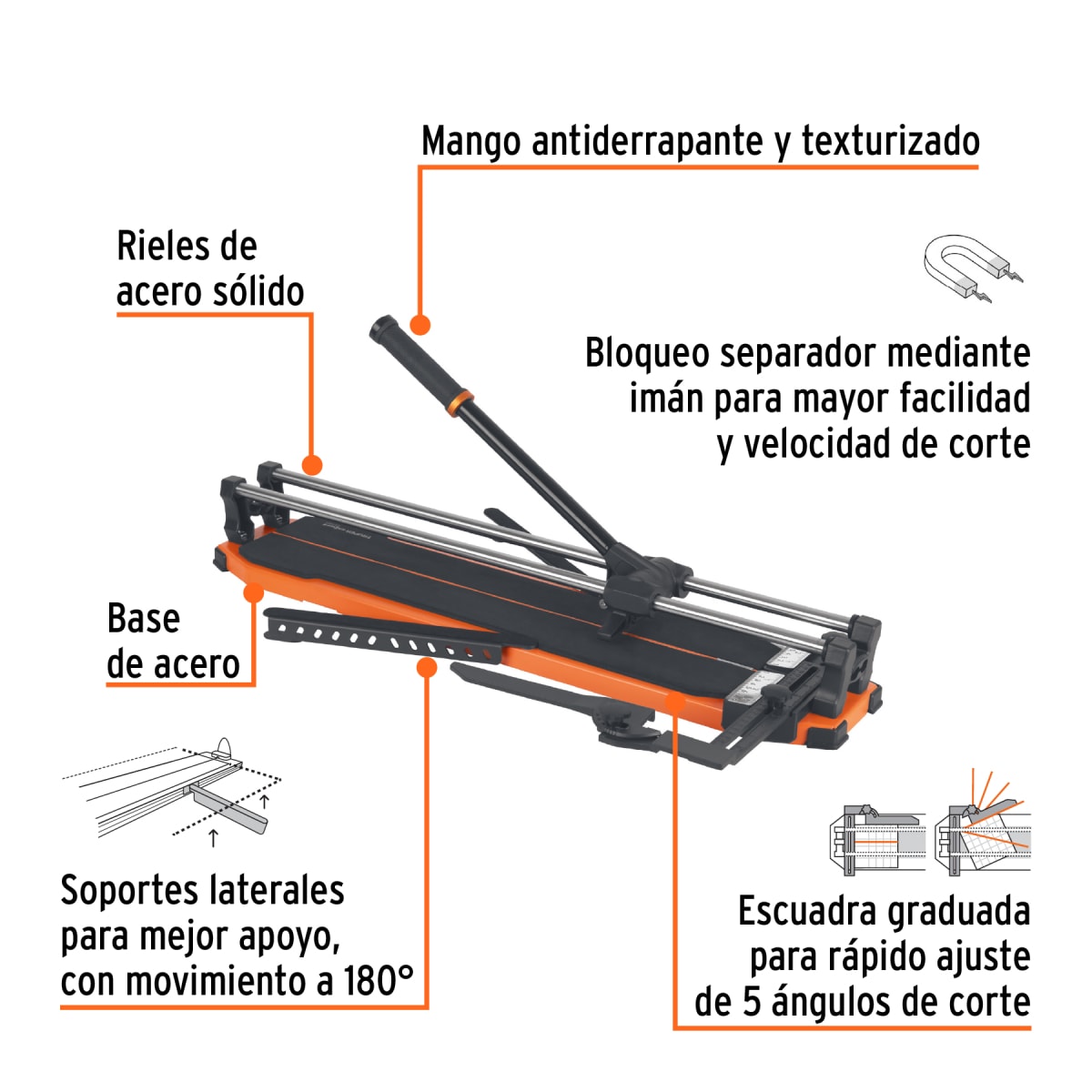 Cortapisos de mayólica 24 (60 cm) gran formato c/maletín, Expert2
