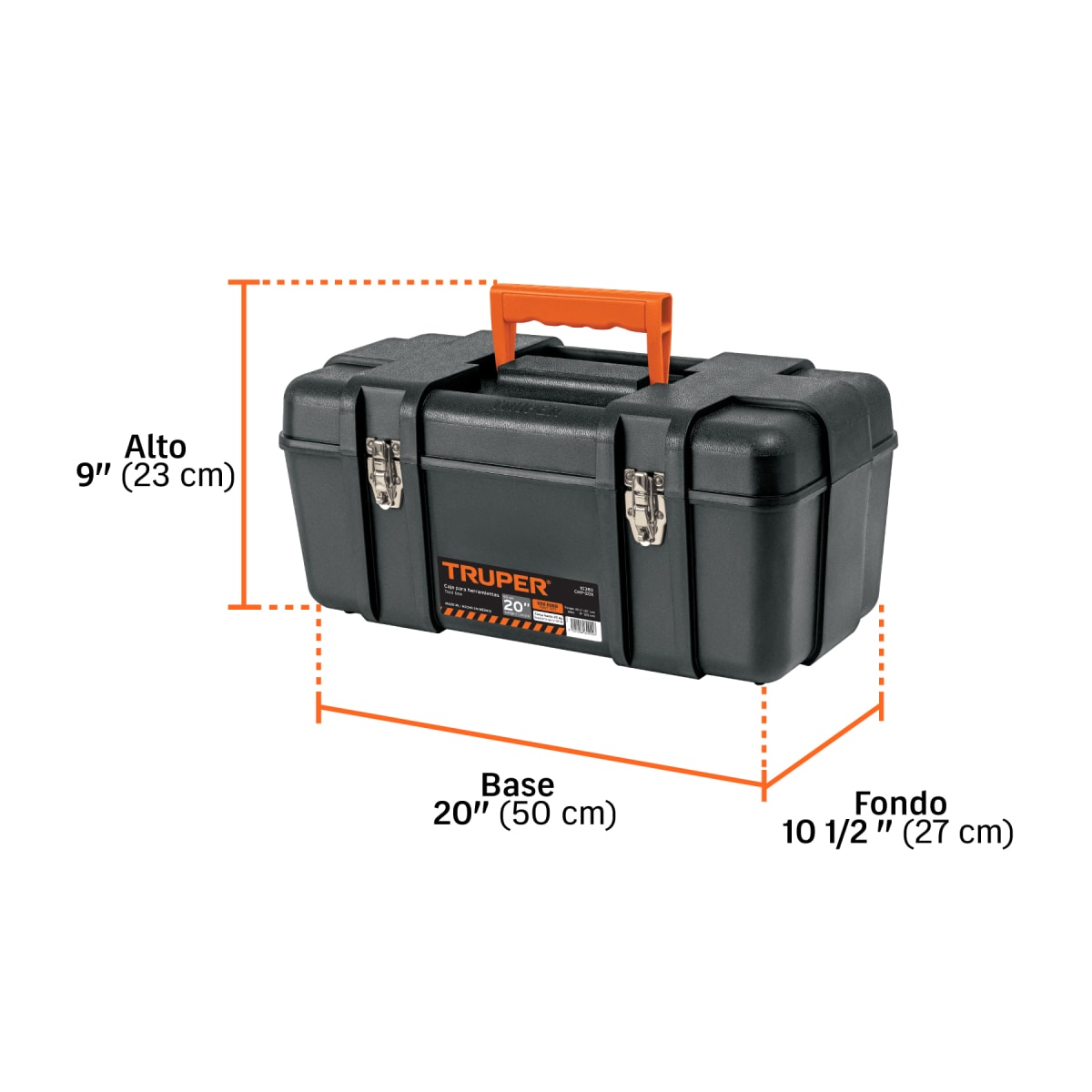 Caja Para Herramienta De 20 Broches Mecánicos Truper 10380 Color Negro3