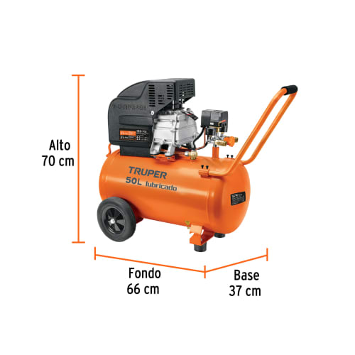 Kit de compresora 50 L, 220V/60 Hz, PIPI-420 y manguera, Truper3