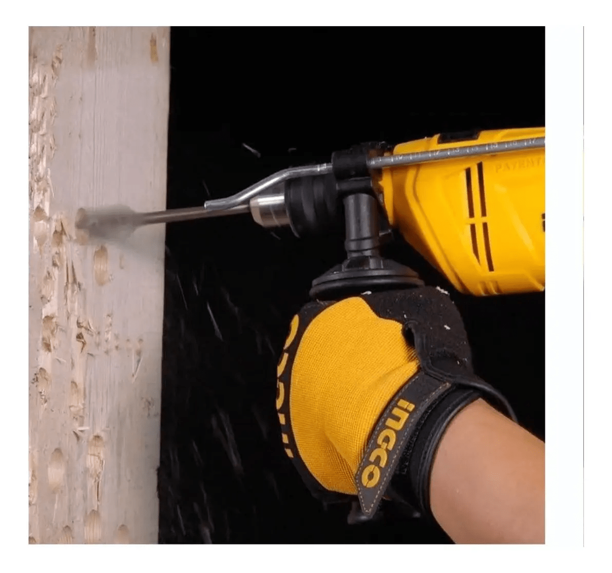 Taladro Percutor 680w Profesional Ingco Concreto Madera Rack Color Amarillo Frecuencia 50 Hz/60 Hz2