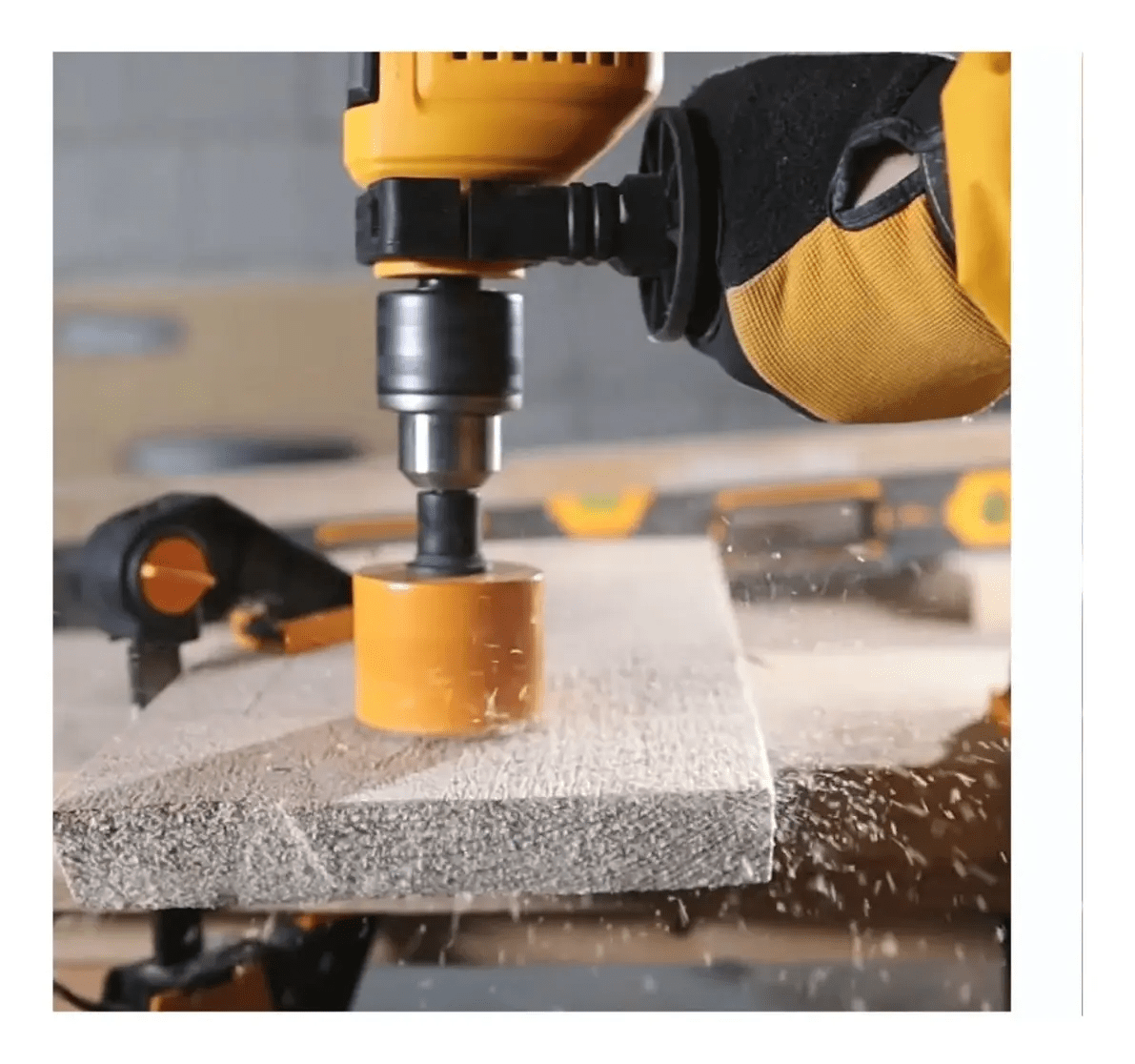 Taladro Percutor 680w Profesional Ingco Concreto Madera Rack Color Amarillo Frecuencia 50 Hz/60 Hz4