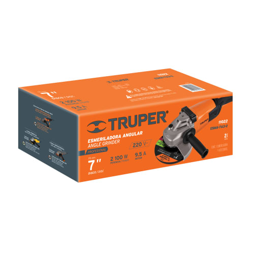 Amoladora profesional 7 de 2100 W, 220 V, Truper2