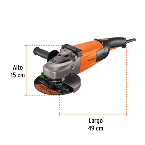 Amoladora profesional 7 de 2100 W, 220 V, Truper4