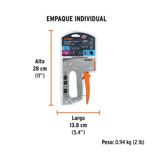 Engrapadora / clavadora tipo pistola, Truper2