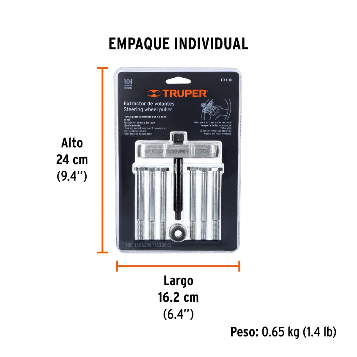 Extractor de volantes, 11 piezas, Truper4