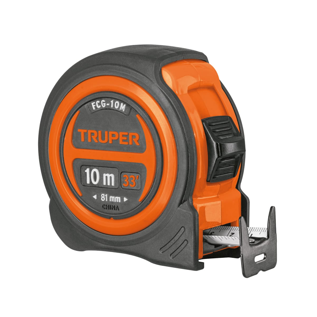 FCG-10M Flexómetro compacto 10 m con grip, cinta 25 mm, Truper1