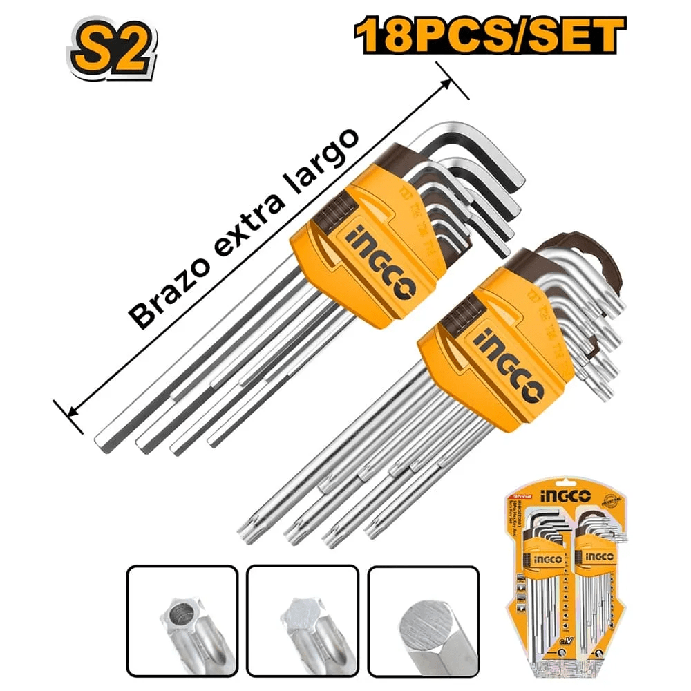 HHKSET0181 JUEGO COMBINADO 9
LLAVE ALLEN 9 LLAVE TORX5