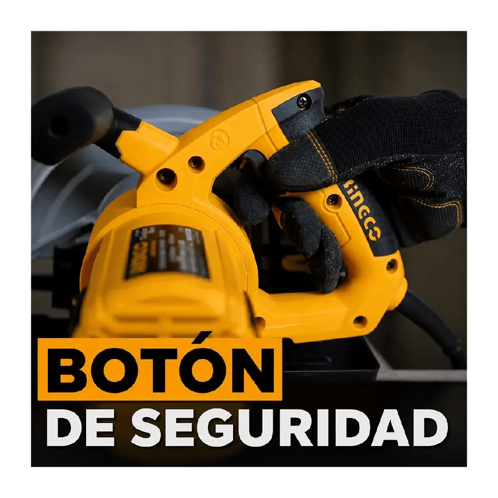Sierra Circular 1200w 7 1/4 Super Select Ingco Cs18578 Naranja Claro3