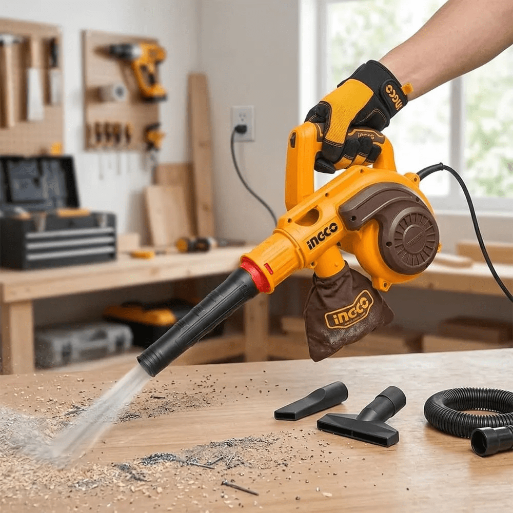 Soplador Aspirador 800w Ingco Ab8038 Amarillo3