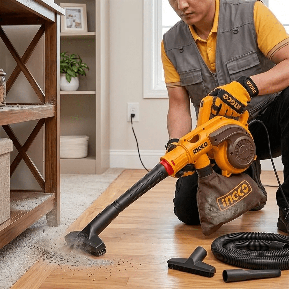 Soplador Aspirador 800w Ingco Ab8038 Amarillo5