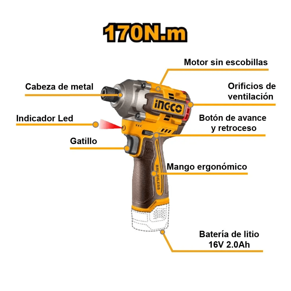 COSLI241083 ATORNILLADOR DE IMPACTO INALAMBRICO + JUEGO DE BROCAS2