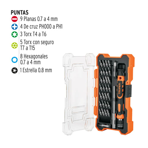 Desarmador de joyero con 30 puntas y extensión4