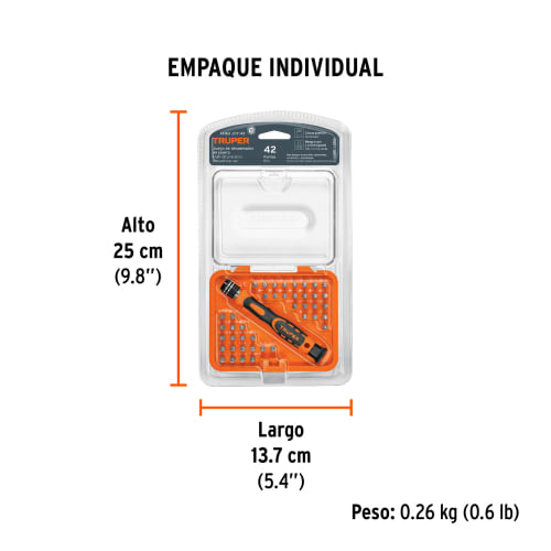 Desarmador de joyero con 42 puntas intercambiables4