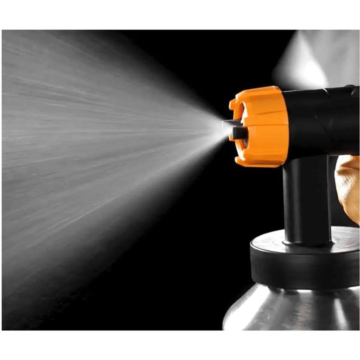 Pistola Rociadora Eléctrica Ingco De Aluminio Con Tacho De 800ml Amarillo3