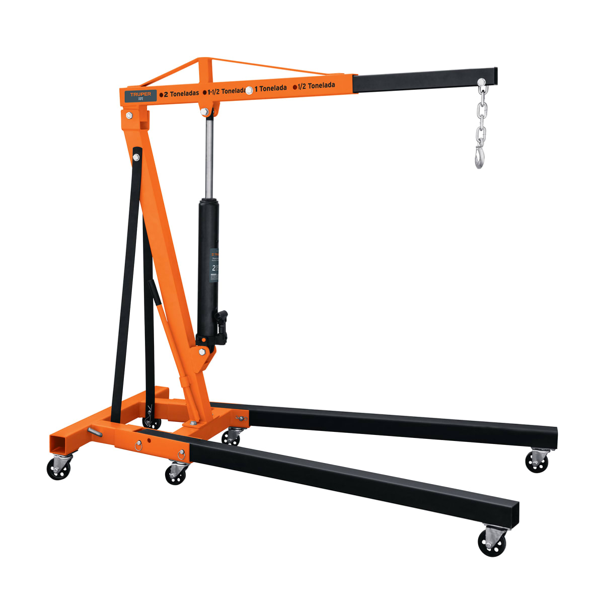 Pluma hidráulica 2 ton, plegable, Truper1