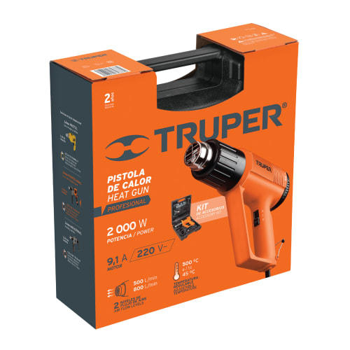 Pistola de calor profesional de 1800 W, 220 V, Truper4